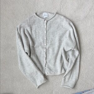Things Between Viral TikTok Gray Button-Up Women's Sweater S